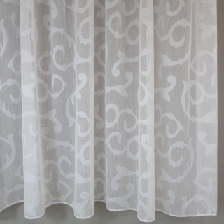 Firana esy floresy biała 249 – Firany – zdjęcie 1