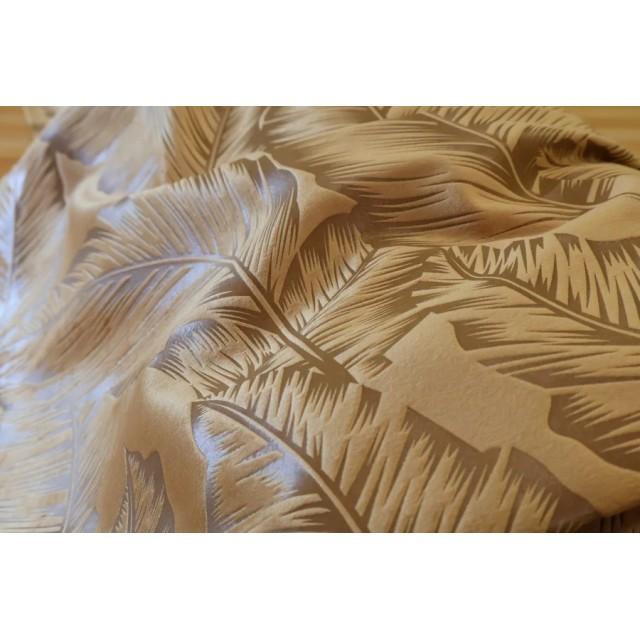 Zasłona w liście musztardowa – tkanina botaniczna 250 – Zasłony – zdjęcie 5