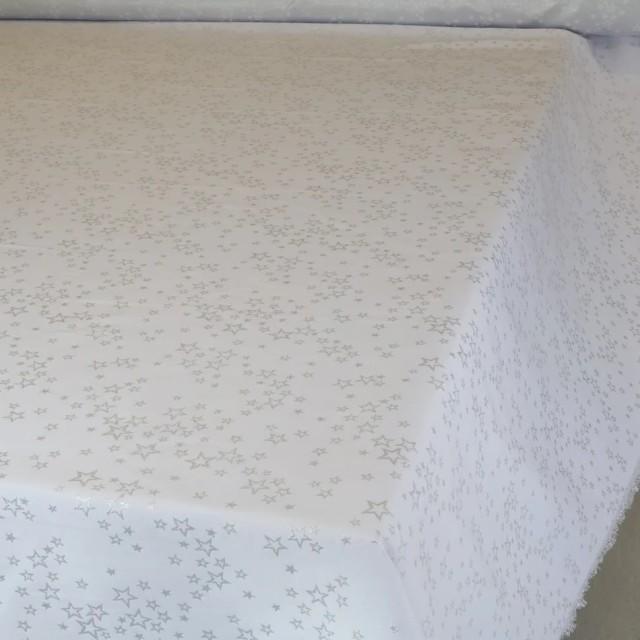 Tkanina obrusowa świąteczna plamoodporna gwiazdki 254 – Na metry – zdjęcie 2