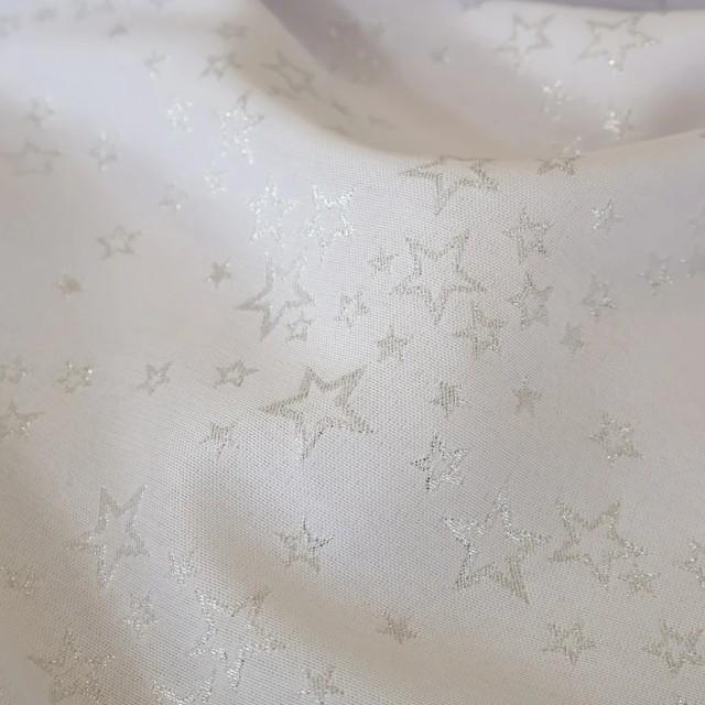 Tkanina obrusowa świąteczna plamoodporna gwiazdki 254 – Na metry – zdjęcie 3