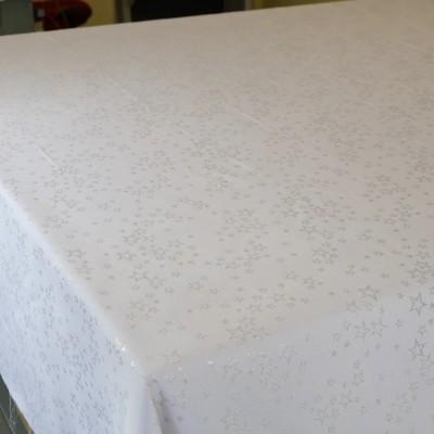 Tkanina obrusowa świąteczna plamoodporna gwiazdki 254 – Na metry – zdjęcie 4