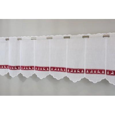 Firana zazdrostka świąteczna choinki renifery 256 – Do kuchni – zdjęcie 6