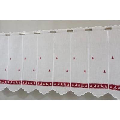 Firana zazdrostka świąteczna choinki renifery 256 – Do kuchni – zdjęcie 7