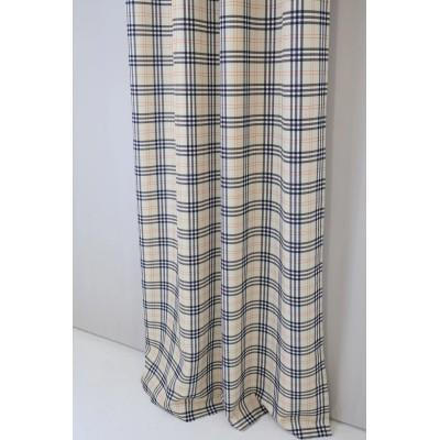 Beżowa zasłona w kratę angielską 260 – Zasłony – zdjęcie 5