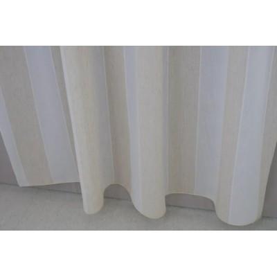 Zasłona styl boho delikatna beż krem pasy pionowe 259 – Zasłony – zdjęcie 3