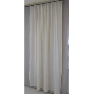 Zasłona styl boho delikatna beż krem pasy pionowe 259 – Zasłony – zdjęcie 4