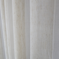 Zasłona styl boho delikatna beż krem pasy pionowe 259 – Zasłony – zdjęcie 1