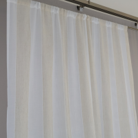 Zasłona styl boho delikatna beż krem pasy pionowe 259 – Zasłony – zdjęcie 5