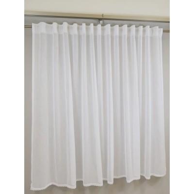 Prosta firana z bawełnianą koronką naturalna 261 – Firany – zdjęcie 2