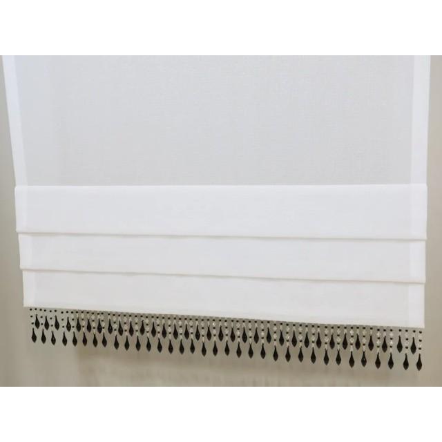 Firana panel roletka z czarnymi koralikami 264 – Firany – zdjęcie 4