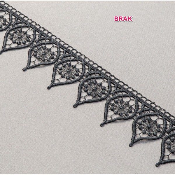 Firana panelowa z czarną gipiurą 083 – Firany – zdjęcie 5