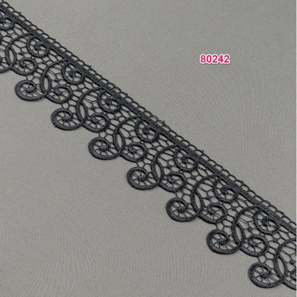 Firana panelowa z czarną gipiurą 083 – Firany – zdjęcie 6