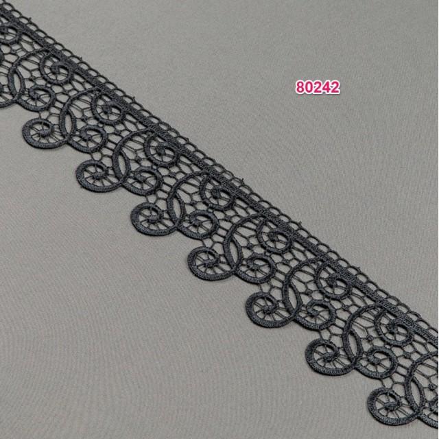 Firana panelowa z czarną gipiurą 083 – Firany – zdjęcie 6