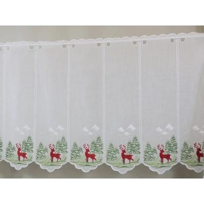 Firana zazdrostka świąteczna choinki góry renifer jeleń 266 – Do kuchni – zdjęcie 4