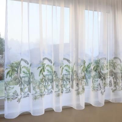 Firana dziecięca dinozaury woal drukowany 268 – Firany – zdjęcie 3