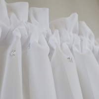 Firana zazdrostka do kuchni srebrne dodatki 009 – Do kuchni – zdjęcie 2