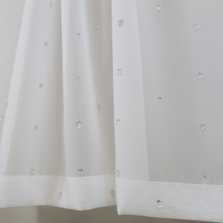 Firana zazdrostka do kuchni srebrne dodatki 009 – Do kuchni – zdjęcie 4