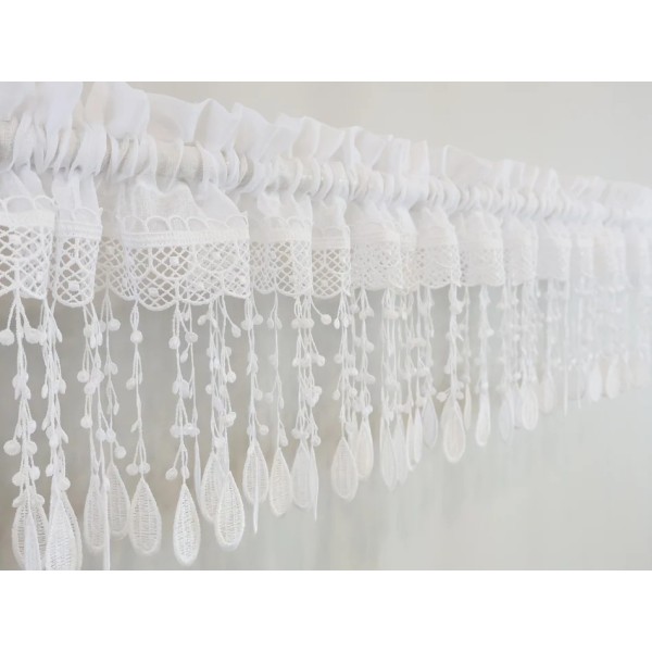 Firana komplet kuchenny z gipiurą 269 – Do kuchni – zdjęcie 2