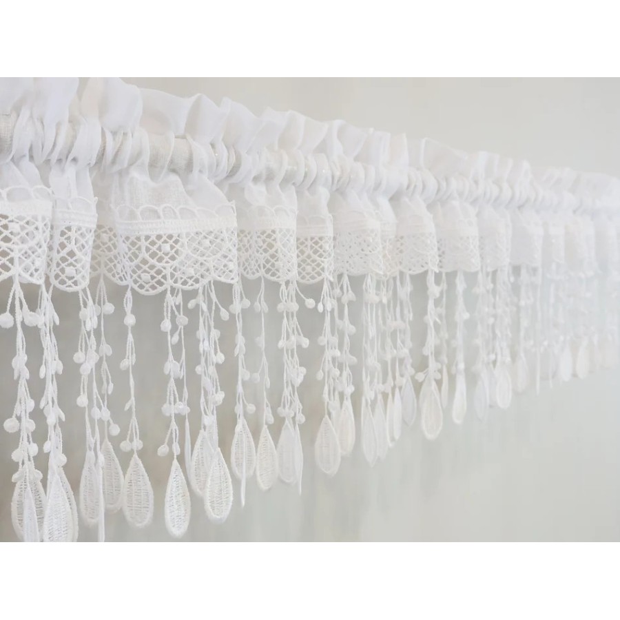 Firana komplet kuchenny z gipiurą 269 – Do kuchni – zdjęcie 2