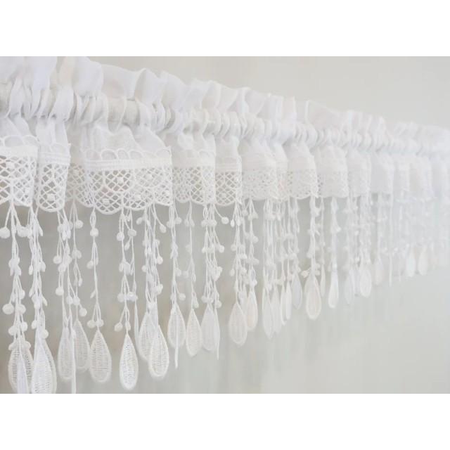 Firana komplet kuchenny z gipiurą 269 – Do kuchni – zdjęcie 2