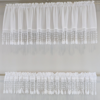 Firana komplet kuchenny z gipiurą 269 – Do kuchni – zdjęcie 1