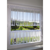 Firana komplet kuchenny z gipiurą 269 – Do kuchni – zdjęcie 4