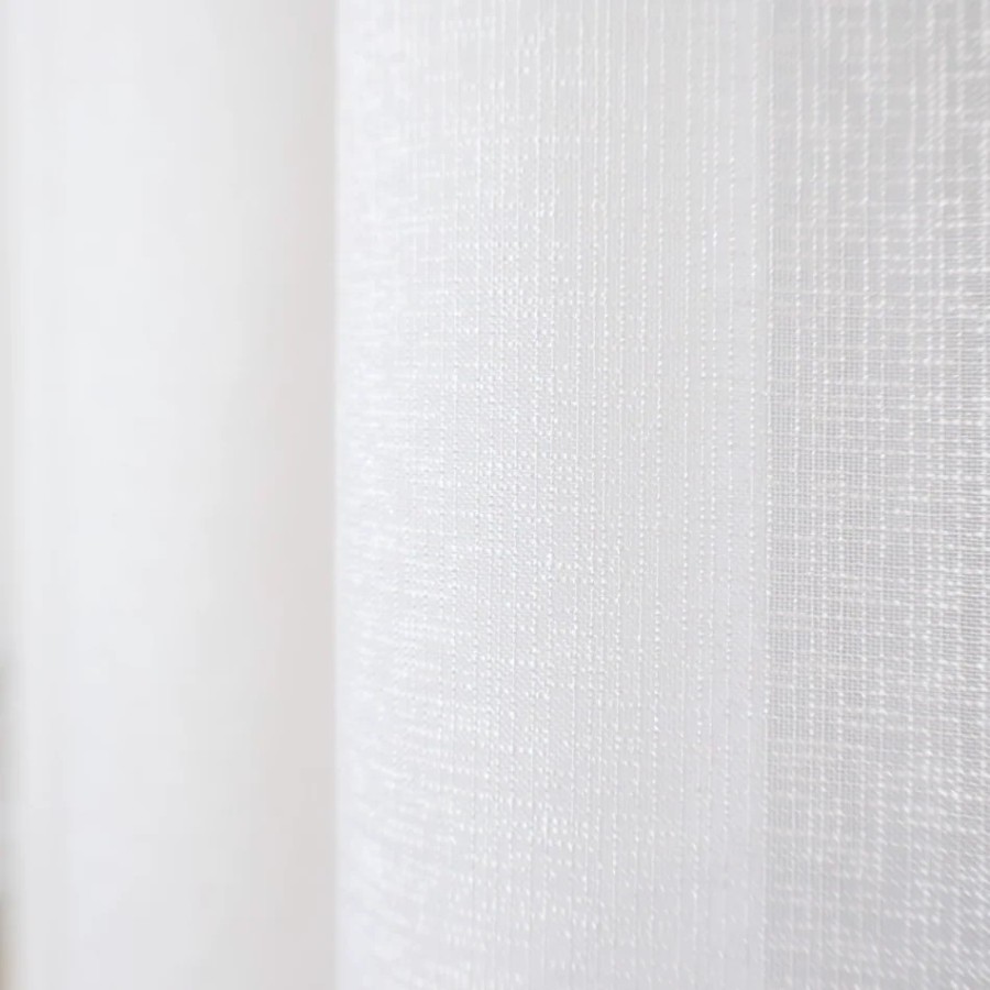 Firana klasyczna wycięta w łuk z koralikami woal sable 272 – Firany – zdjęcie 2