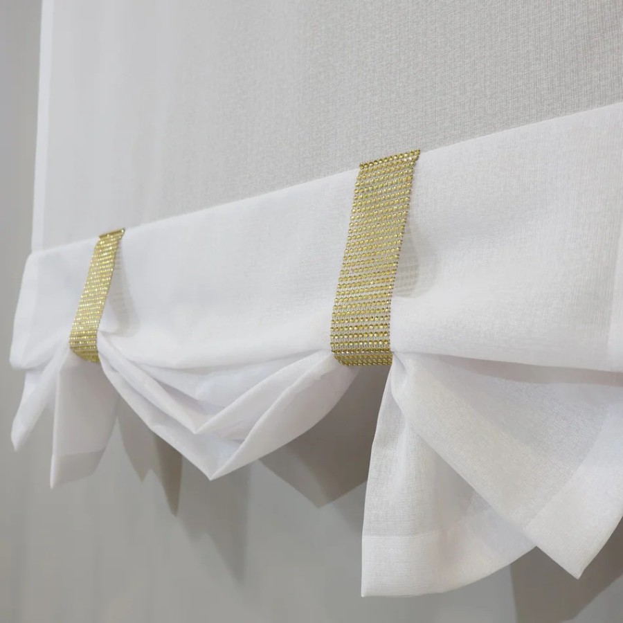 Firana panelowa roletka z upięciem złoty 275 – Firany – zdjęcie 4