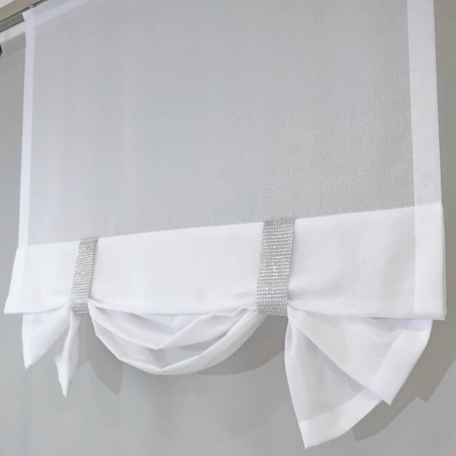 Firana panelowa roletka z upięciem srebrny 276 – Firany – zdjęcie 1