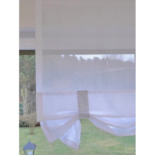 Firana panelowa roletka z upięciem srebrny 276 – Firany – zdjęcie 5