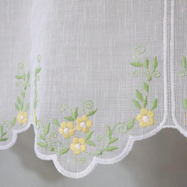 Firana zazdrostka do kuchni wiosenna kwiatki naturalna 283 – Do kuchni – zdjęcie 3