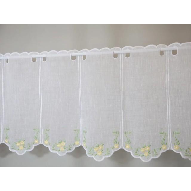 Firana zazdrostka do kuchni wiosenna kwiatki naturalna 283 – Do kuchni – zdjęcie 8