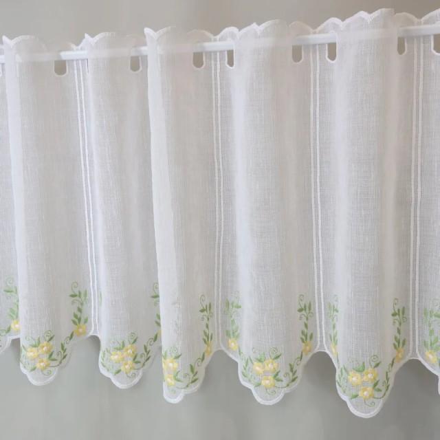 Firana zazdrostka do kuchni wiosenna kwiatki naturalna 283 – Do kuchni – zdjęcie 6