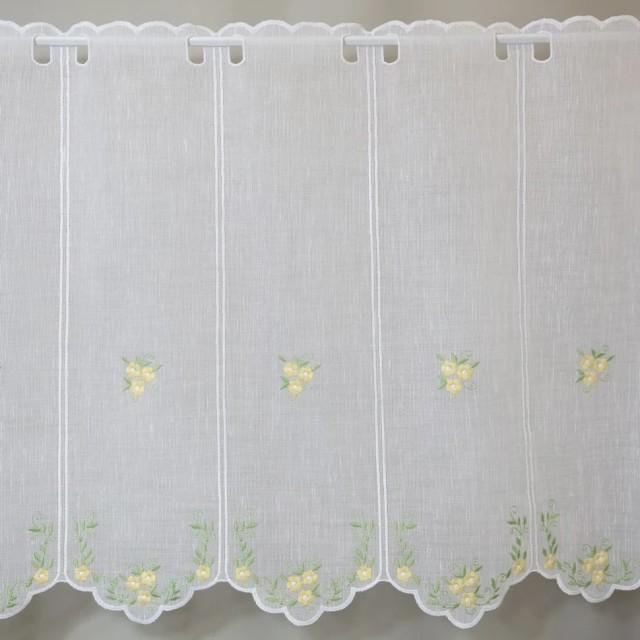 Firana zazdrostka do kuchni wiosenna kwiatki naturalna 283 – Do kuchni – zdjęcie 2