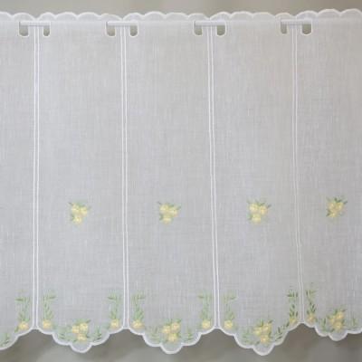 Firana zazdrostka do kuchni wiosenna kwiatki naturalna 283 – Do kuchni – zdjęcie 2