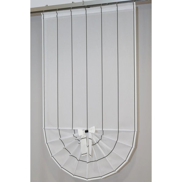 Firana panelowa ekran wachlarz czarne paseczki 079 – Firany – zdjęcie 5