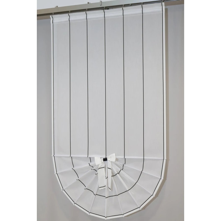 Firana panelowa ekran wachlarz czarne paseczki 079 – Firany – zdjęcie 5