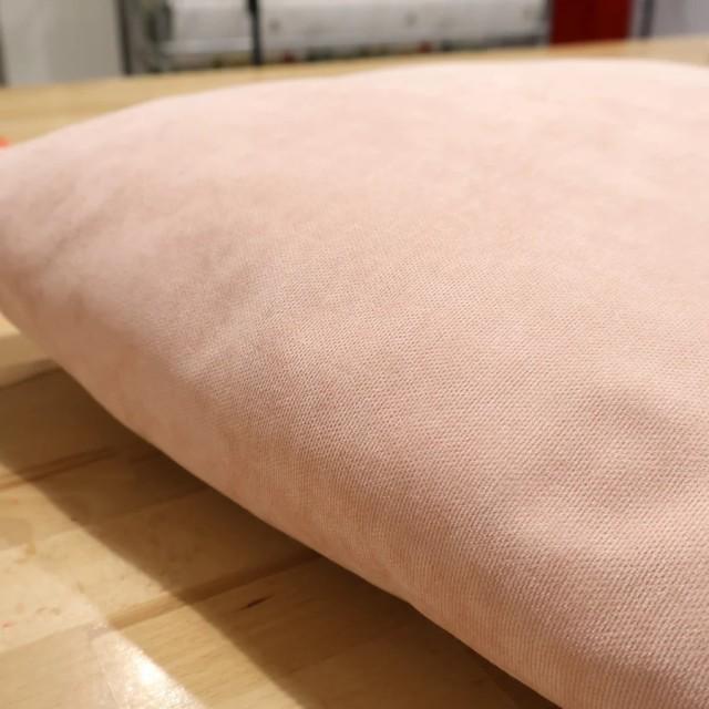 Poszewka na poduszkę dekoracyjna efekt zamszu brzoskwiniowy 284 – Dodatki – zdjęcie 3