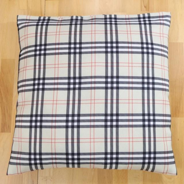 Poszewka na poduszkę krata angielska beż 287 – Dodatki – zdjęcie 3