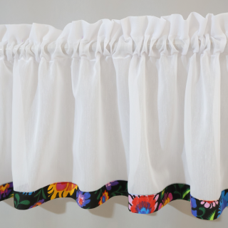 Firana zazdrostka do kuchni naturalna biały batyst 288 – Do kuchni – zdjęcie 1