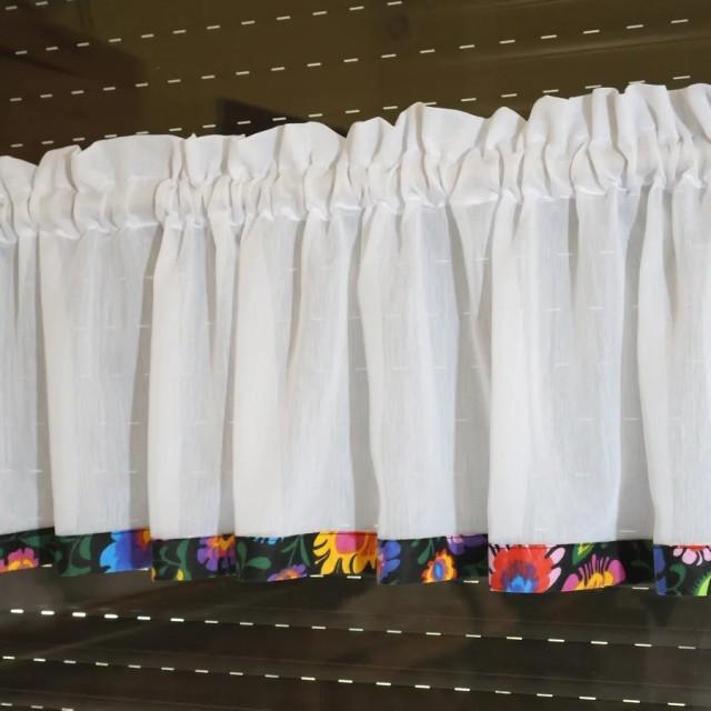 Firana zazdrostka do kuchni naturalna biały batyst 288 – Do kuchni – zdjęcie 2