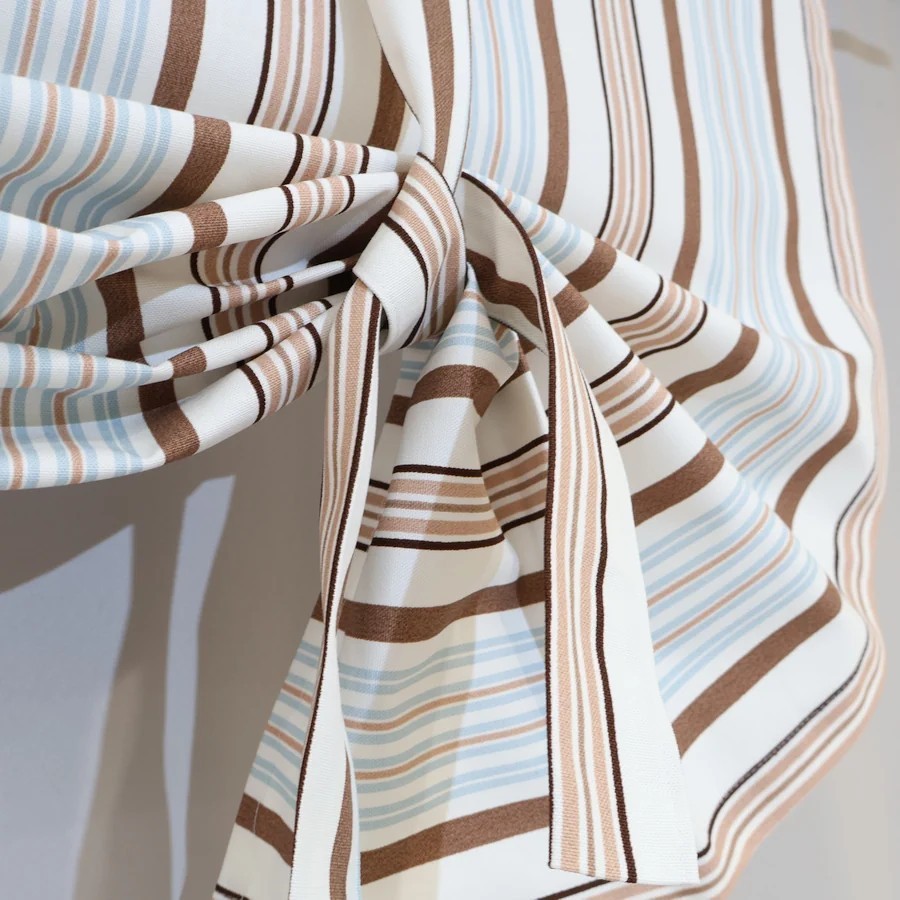 Firana lambrekin styl wiejski retro pionowe paski 289 – Firany lambrekiny – zdjęcie 3