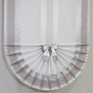 Firana panelowa ekran wachlarz GLAMOUR srebrny szary 290 – Firany – zdjęcie 1