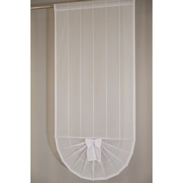 Firana panelowa ekran wachlarz paseczki biały 292 – Firany – zdjęcie 3