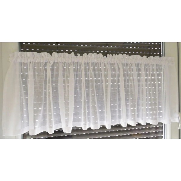 Firana zazdrostka styl prowansalski naturalna matowa 293 – Do kuchni – zdjęcie 3