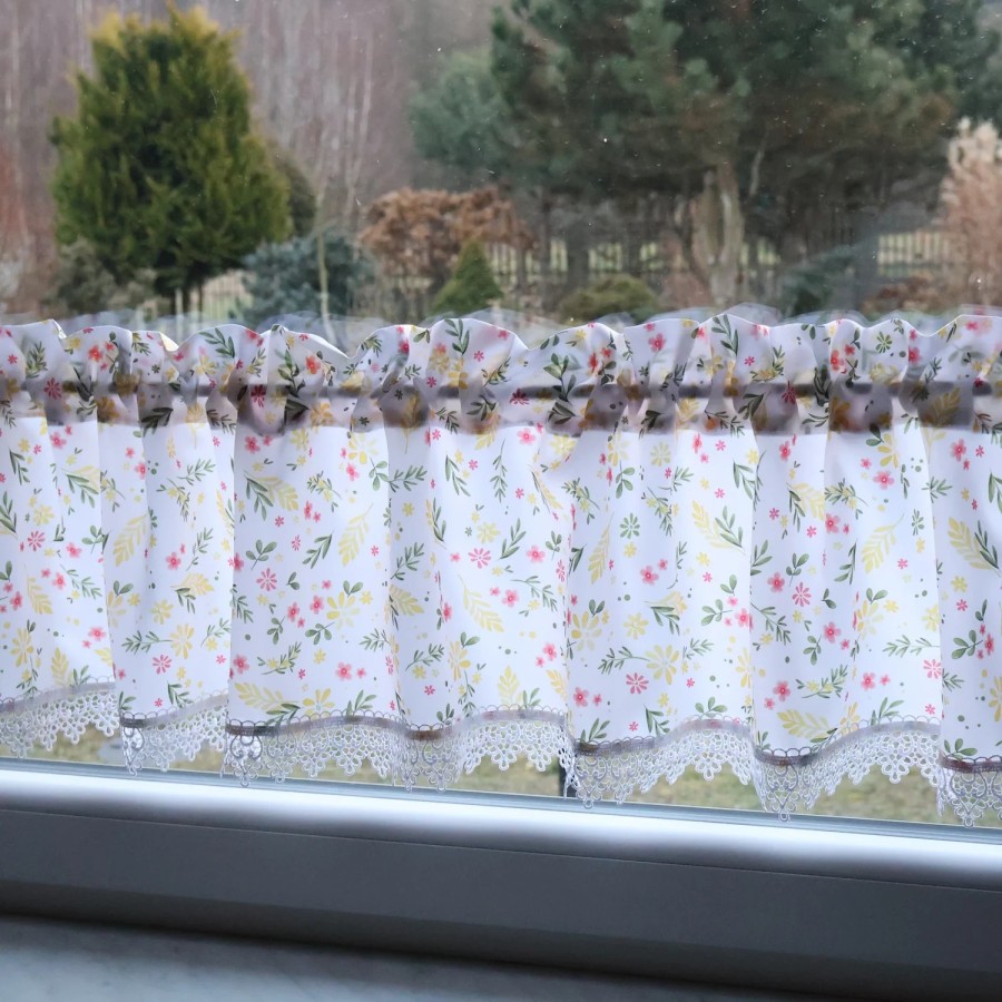 Firana komplet kuchenny kwiatuszki wiosenny 295 – Do kuchni – zdjęcie 5