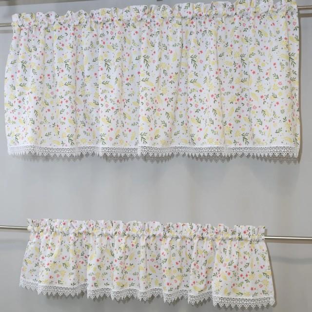 Firana komplet kuchenny kwiatuszki wiosenny 295 – Do kuchni – zdjęcie 1