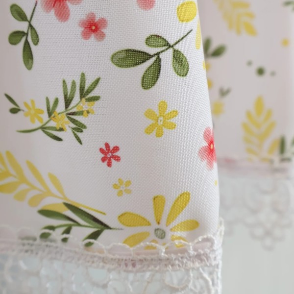 Firana komplet kuchenny kwiatuszki wiosenny 295 – Do kuchni – zdjęcie 2