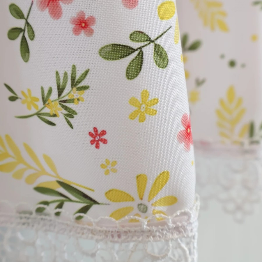 Firana komplet kuchenny kwiatuszki wiosenny 295 – Do kuchni – zdjęcie 2