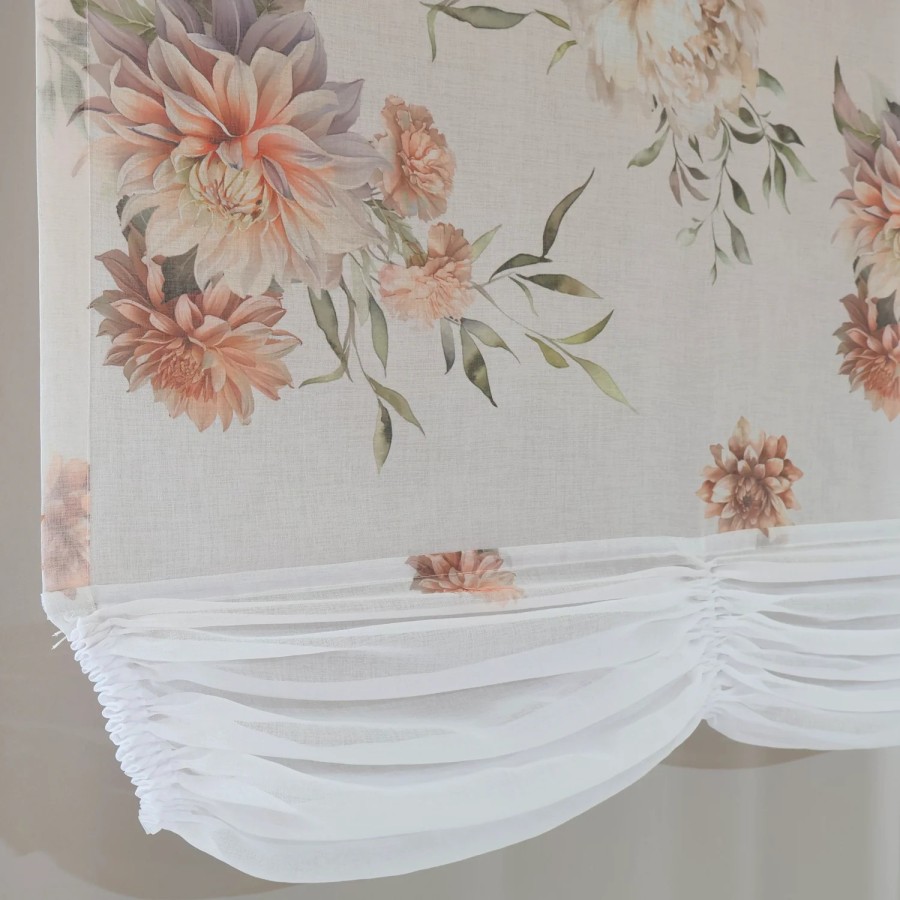 Firana panel roleta austriacka imitacja kwiaty 297 – Firany – zdjęcie 5